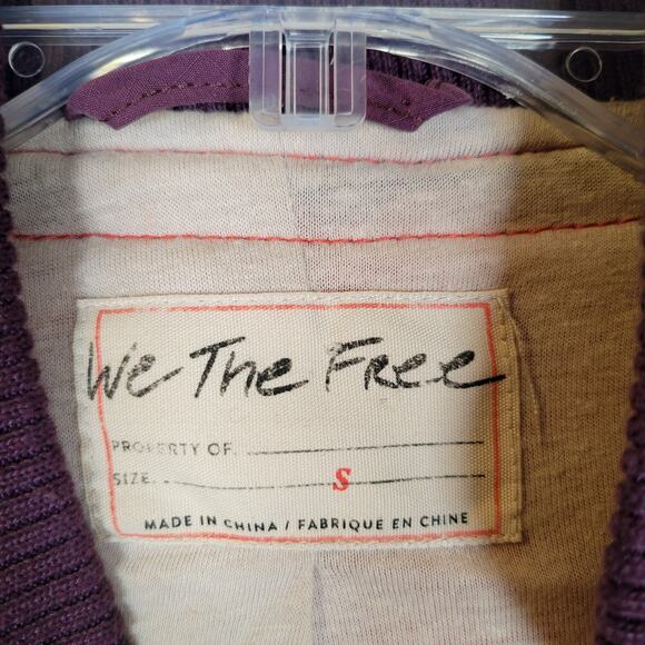 Free People Womens Rivington Sherpa Jacket Coat Size Small Red Outdoor Boho Fall - Picture 5 of 9